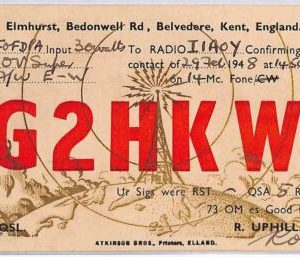 ad9170 - GREAT BRITAIN - RADIO FREQUENCY CARD - England -  1948