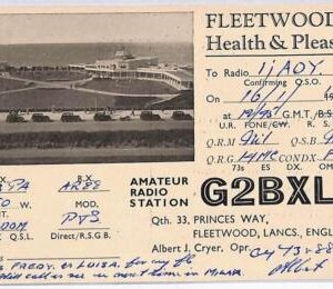 ad9173 - GREAT BRITAIN - RADIO FREQUENCY CARD - England -  1950