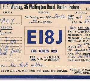 ad9192 - IRELAND - RADIO FREQUENCY CARD - Dublin -  1949