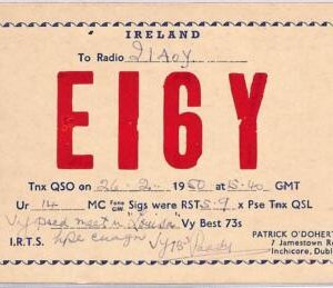 ad9195 - IRELAND - RADIO FREQUENCY CARD - 1950
