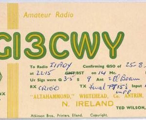 ad9194 - IRELAND - RADIO FREQUENCY CARD - 1950