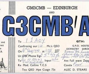 ad9240 - SCOTLAND - RADIO FREQUENCY CARD  -  1950