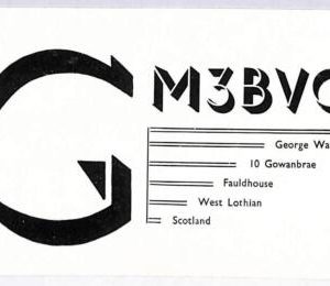 ad9241 - SCOTLAND - RADIO FREQUENCY CARD  -  1950