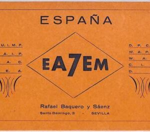 ad9251 - SPAIN - RADIO FREQUENCY CARD  - 1954