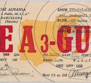 ad9265 - SPAIN - RADIO FREQUENCY CARD  -  1950
