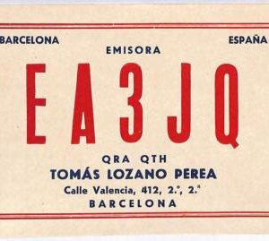 ad9266 - SPAIN - RADIO FREQUENCY CARD  - Barcelona -  1954