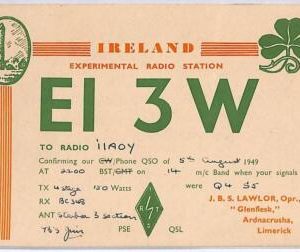 ad9185 - IRELAND - RADIO FREQUENCY CARD -  1949
