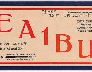 ad9275 - SPAIN - RADIO FREQUENCY CARD -  1950