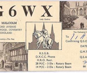ad9181 - GREAT BRITAIN - RADIO FREQUENCY CARD - England -  1950
