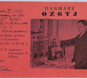 ad9019 - DENMARK - RADIO FREQUENCY CARD -  1950