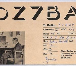 ad9024 - DENMARK - RADIO FREQUENCY CARD - 1950