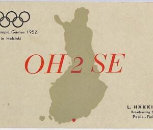 ad9043 - FINLAND - RADIO FREQUENCY CARD   - Helsinki -  1952