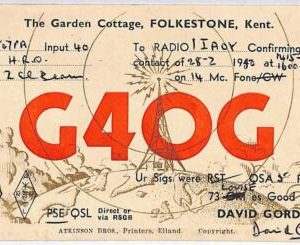 ad9157 - GREAT BRITAIN - RADIO FREQUENCY CARD - 1950