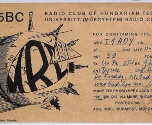ad9183 - HUNGARY - RADIO FREQUENCY CARD - Budapest -  1949