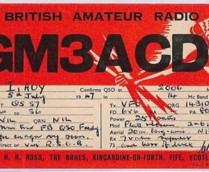 ad9174 - GREAT BRITAIN - RADIO FREQUENCY CARD - 1947
