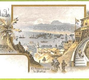 ah0154 - CHILE  - VINTAGE POSTCARD - Gruss Valparasio