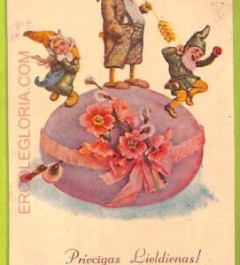 ae9666 - Ansichtskarten VINTAGE POSTCARD - LITHUANIA -  Celebrations Easter