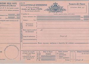 55386 - SAN MARINO -  BOLLETTINO SPEDIZIONE  Postale: 75 Centesimi  - P 4