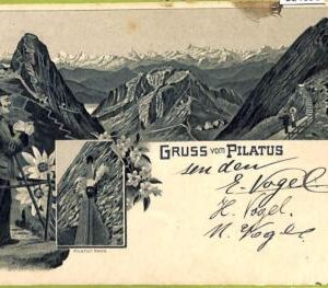 ad4896 - SWITZERLAND  - Ansichtskarten VINTAGE POSTCARD - Gruss aus Pilatus-1998
