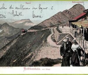 ad4969 - SWITZERLAND Schweitz -Ansichtskarten VINTAGE POSTCARD-Rothorn Kulm-1904