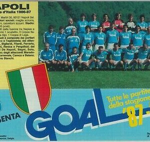 83868 - COLLEZIONISMO D'epoca: Calcio PROGRAMMA partite stagione 87/88 NAPOLI