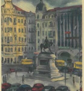 93465 -  PORTUGAL - Postal History - PICTURE STATIONERY CARD - ARCHITECTURE cars
