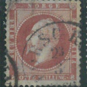 88246b  -  NORWAY -  STAMP  - MICHEL  #  5 -   USED