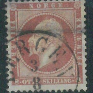 88246c  -  NORWAY -  STAMP  - MICHEL  #  5 -   USED