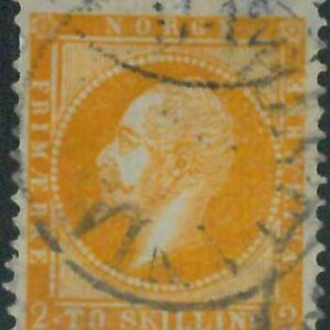 88248a  -  NORWAY -  STAMP  - MICHEL  #  2 -   USED
