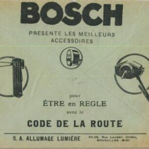 93246 - BELGIUM - POSTAL HISTORY - Advertising CHEQUES COVER 1934 Autos BOSCH