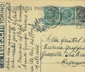 93266 - ITALY - POSTAL HISTORY - Advertising STATIONERY: 1921  BERGOUGNAN Tyres