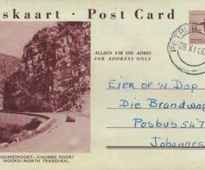 93325 - SOUTH AFRICA - Postal History -  PICTURE Stationery Card  CARS 1961