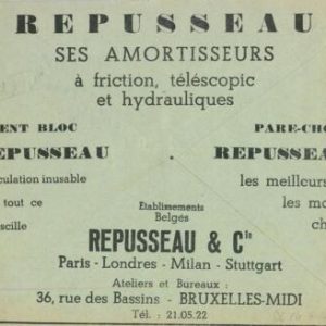 93245 - BELGIUM - POSTAL HISTORY - Advertising CHEQUES COVER 1937 Autos GAS Oil