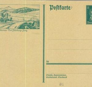 93385 - GERMANY Reich - Postal HISTORY - Picture STATIONERY CARD Bridge Car