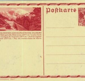 93390 - AUSTRIA - Postal HISTORY - Picture STATIONERY CARD - Car MOUNTAINS