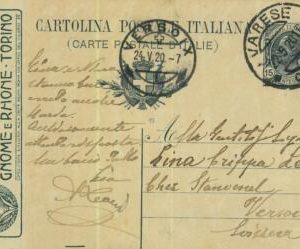 93263 - ITALY - POSTAL HISTORY - Advertising STATIONERY: Motors CARS 1920  GNOME