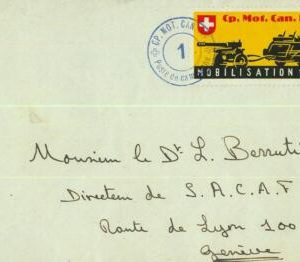 93289 - SWITZERLAND - Postal HISTORY - Fieldmail FELDPOST stamps - TRANSPORT
