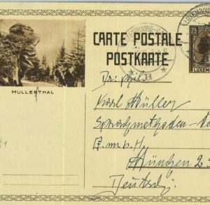 93430  - LUXEMBOURG - Postal History - STATIONERY CARD -  Transport CARS 1934