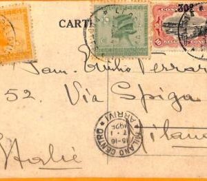aa0036 - BELGIAN Congo Belge - POSTAL HISTORY - POSTCARD to ITALY 1925
