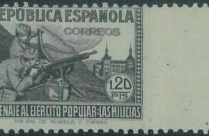 88294 - SPAIN - STAMP: EDIFIL # 797sv  Vertical  IMPERF - MINT MNH Uniforms ARMY
