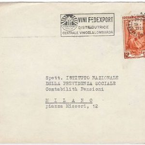 45931   WINE Grapes - POSTAL HISTORY - ITALY : SPECIAL POSTMARK on COVER 19453