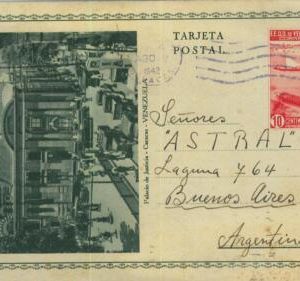 93399 - VENEZUELA - Postal History -  STATIONERY CARD -  ARCHITECTURE cars BOATS