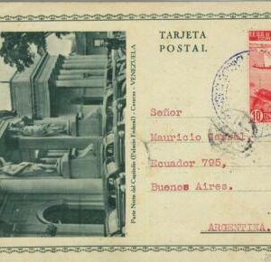 93403 - VENEZUELA - Postal History -  STATIONERY CARD -  ARCHITECTURE cars BOATS