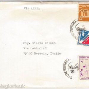 DOMINICANA -  POSTAL HISTORY: AIRMAIL COVER to ITALY 1972 - VOLLEYYBALL Sport