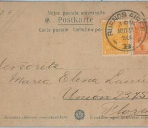 81409 - ARGENTINA - Postal History -  Libertad Sentada on POSTCARD 1904