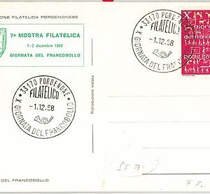 63327 - ITALY - POSTAL HISTORY -  POSTMARK  on  POSTCARD 1968 -  STAMP DAY