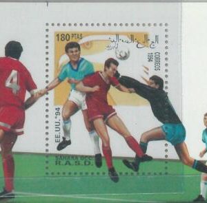 C0402 - Western SAHARA OCCIDENTAL - 1994, Miniature Sheet: Soccer, Futbol