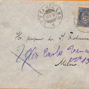 99409 - NORWAY - Postal History - Cover from Vettakollen to ITALY  1910