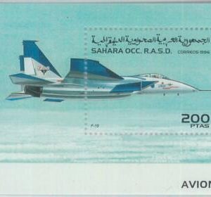 C0422 - Western SAHARA OCCIDENTAL - 1996, Miniature Sheet: War Airplanes, F-15