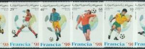 C0427 - Western SAHARA OCCIDENTAL - 1996, set of 6: France 98, Soccer, World cup